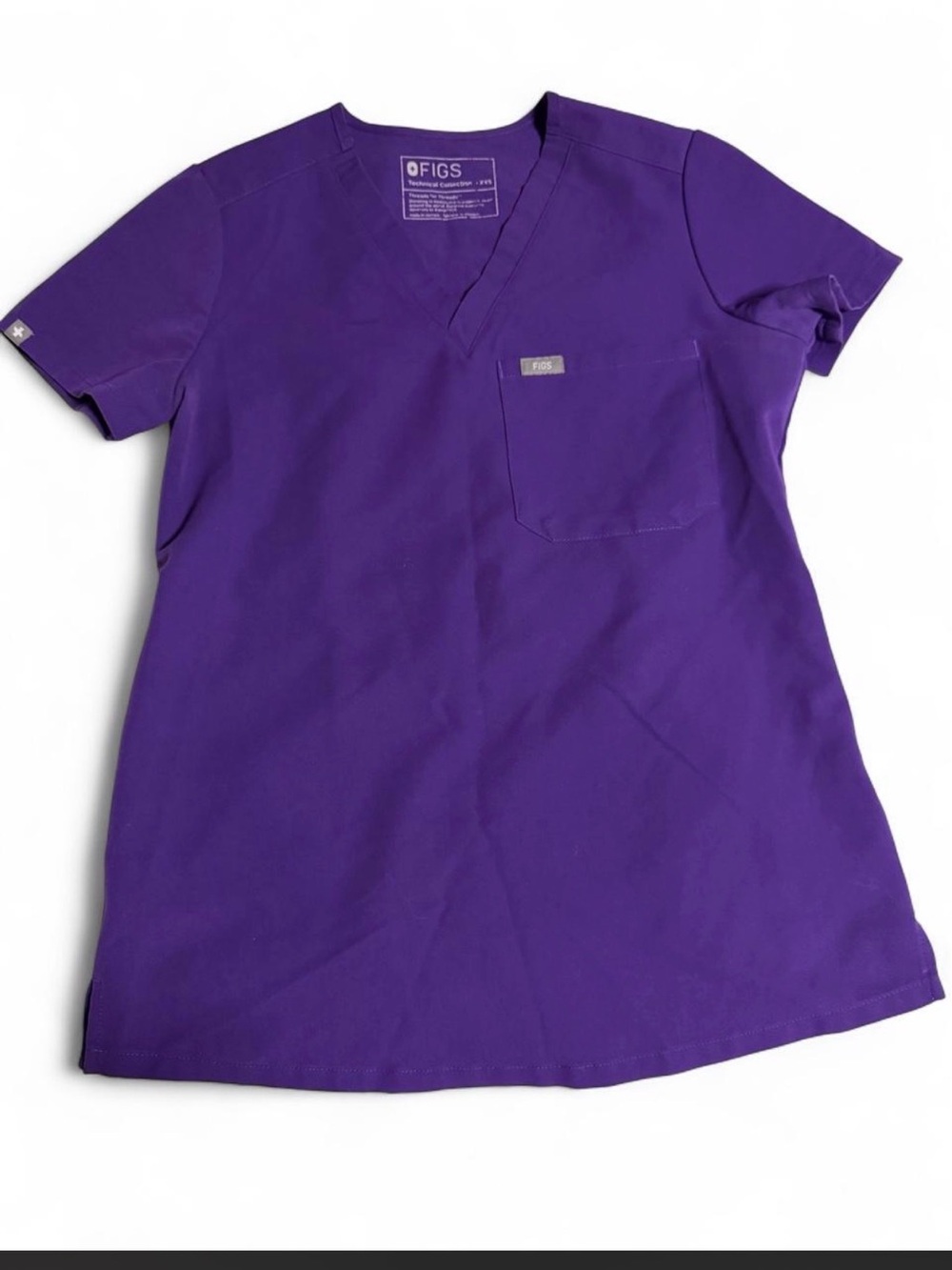 FIGS Women's V-Neck Medical Tunic in Purple